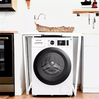 Suporte Com Tampo P Máquina Lavar Roupas Secar Reforçado 