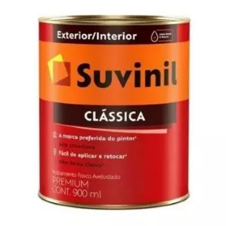Tinta Latex Branco Fosco Classica Premium Neve 900ml Suvinil