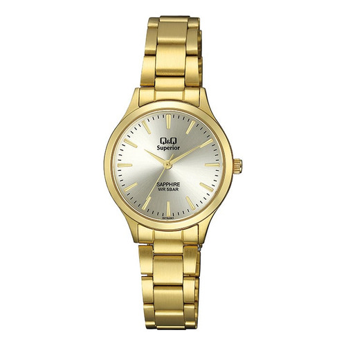 Reloj Para Mujer Q&q Superior S279j001y Dorado