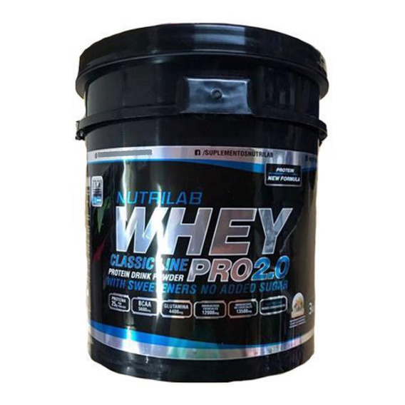 Whey Pro 2.0 3kg Nutrilab Proteína Concentrada Premium