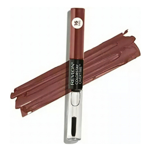 Labial Líquido Cs Overtime Lipcolor Tono Always Sienna Acabado Gloss