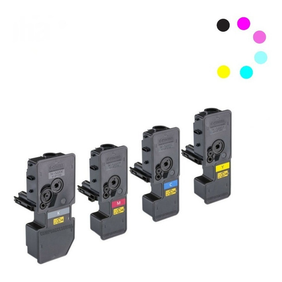 Kit 4 Toner Compatibles Con Kyocera Tk-5242 M5526cdw P5026cd