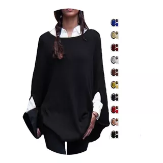 Ponchos Mujer De Lanilla Talles Unicos Art85