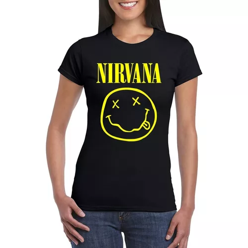 Camiseta En Algodón Estampado Nirvana 