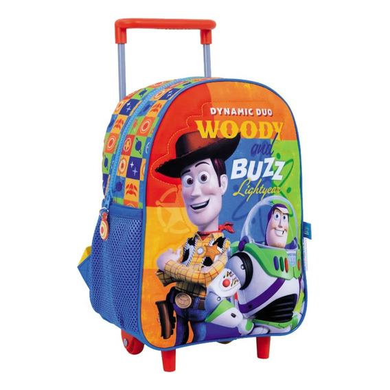 Mochila Infantil Disney Toy Story Con Carro 30cm Azul 43156 