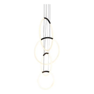 Colgante 4 Aros Led L99104 200w Alta Potencia Mks 