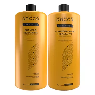  Dacca Kit Shampoo 1l + Condicionador 1l Hidratante Profissional De Salão