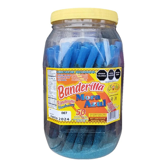 Banderilla Solis Mora Azul Grande Tarugo Pitufo 50 Pzas 