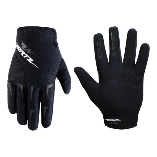 Guantes Moto Wirtz Elevate Motocross Mx Enduro Atv Mtb Color Negro Talle Extra Large