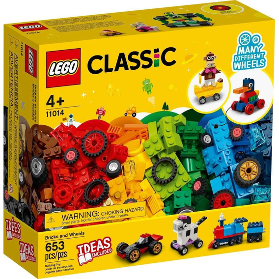 Lego 11014 Classic Ladrillos Y Ruedas 653 Piezas