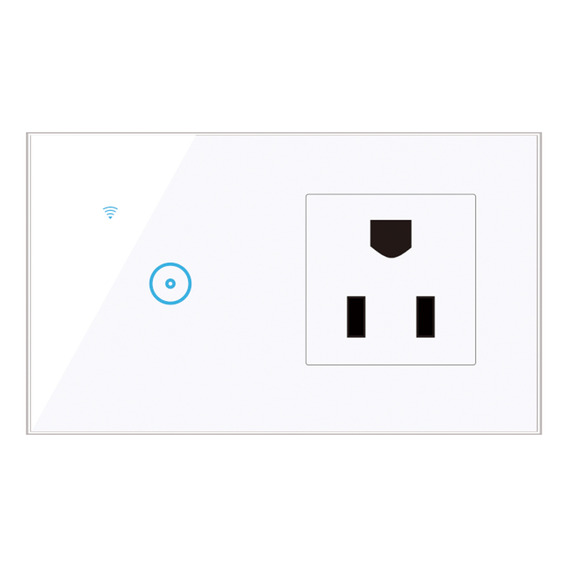 Interruptor Inteligente Con Toma De Corriente Wi-fi 95-250 V