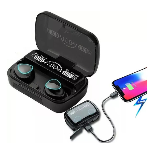 Audífonos In-ear Inalámbricos Con Micrófono Y Bluetooth 5.1 Color Negro