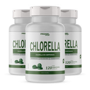 Kit 3x Chlorella (clorela) 120 Comp 1000 Mg 1000 Mg