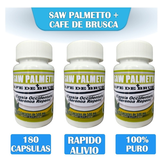 Saw Palmetto Con Cafe De Brusca 3 F - Unidad a $444