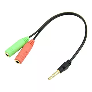 Cable Adaptador De Micrófono Y Auriculares P2 X P3