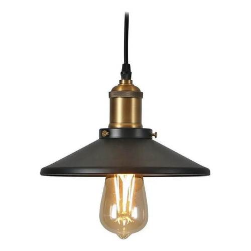 Lámpara Colgante Luminaria Negro Vintage Industrial Etheos