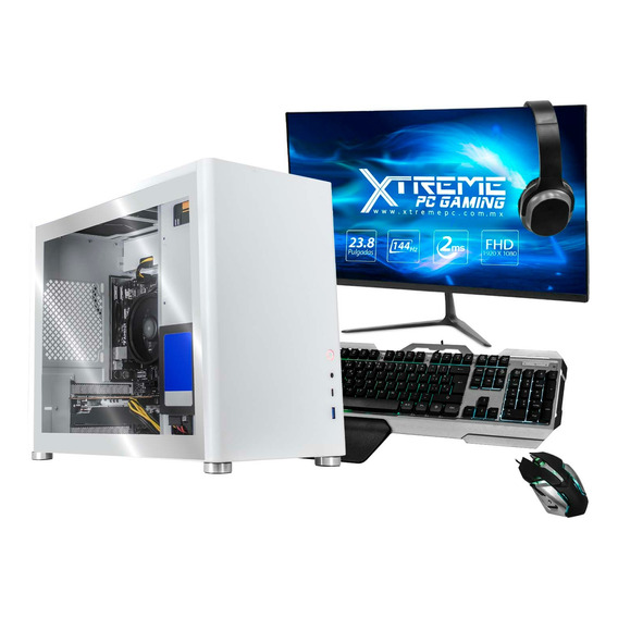 Xtreme Pc Amd Radeon Rx 6600 Ryzen 5 16gb 500gb Monitor 23.8