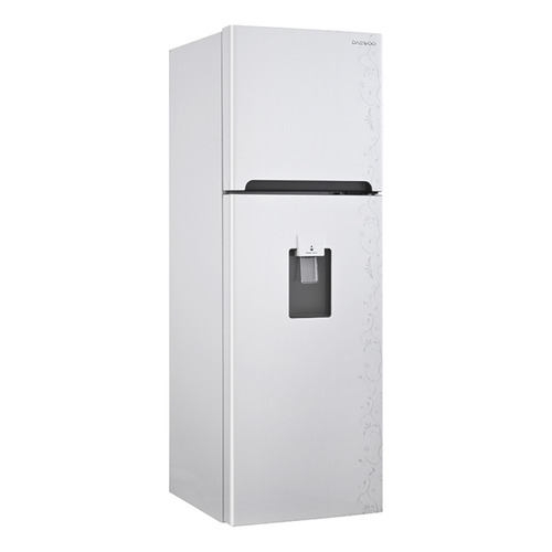 Refrigerador Daewoo DFR-25210GBDA blanco con grabado floral asti con freezer 252L 127V