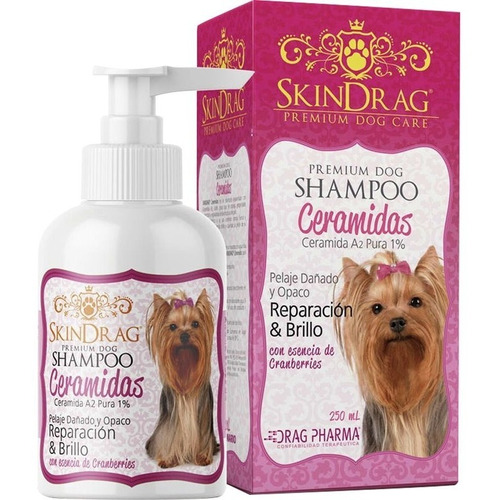 Shampoo Perros Skindrag Ceramidas 250 Ml Fragancia cramberries