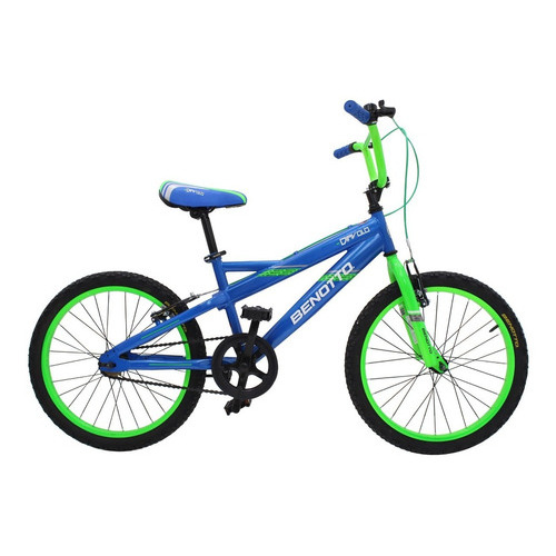 Bicicleta De Montaña Benotto Cross Diavolo R20 1v Color Azul/Verde Neon