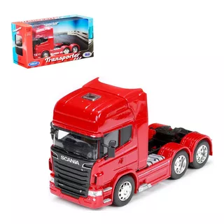  Camion Scania V8 R730 Doble Eje Coleccion Welly 1:32 St