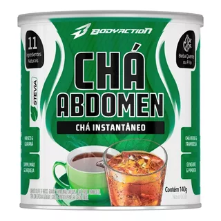 Bodyaction Té Abdomen Misto Solúvel 140g Hibisco Guaraná Carqueja Sabor Mix De Ervas