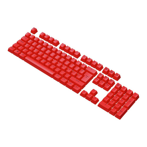 Kit 105 Keycaps Teclas Pbt Rojo Vsg Stardust Cherry Iso * Idioma Español