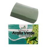 6 Unidades Sabonete De Argila Verde Com Pepino Wedical - 90g