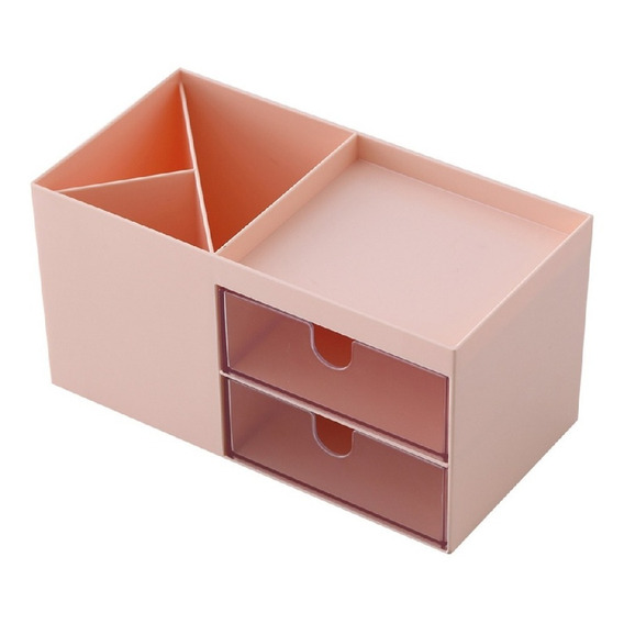 Caja Organizadora Maquillaje Cosméticos Con Doble Cajón