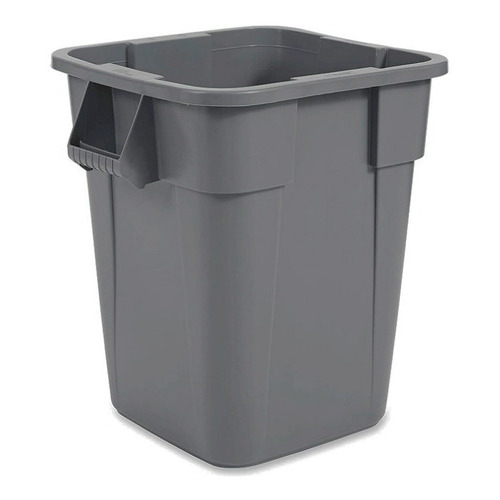 Contenedor Cuadrado Brute Rubbermaid Gris, 40 Gal Color Gris