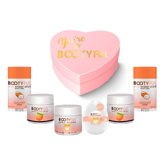 Bootyful Kit Deluxe Aclarante Y Reafirmante 5 Productos+caja