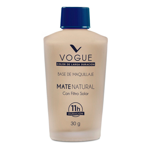 Base de maquillaje líquida Vogue Mate Natural tono natural - 30mL