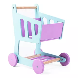 Carrito De Compras Supermercado Andador Madera Didáctico