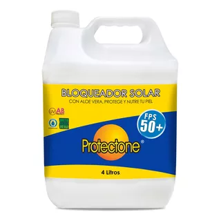 Granel Bloqueador Solar Fps 50+  Protectone 4lts. 