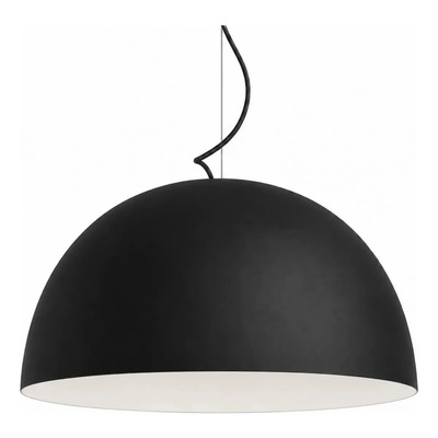 Luz Design Campana 55cm Led Negro/blanco Colgante. Negro/blanco