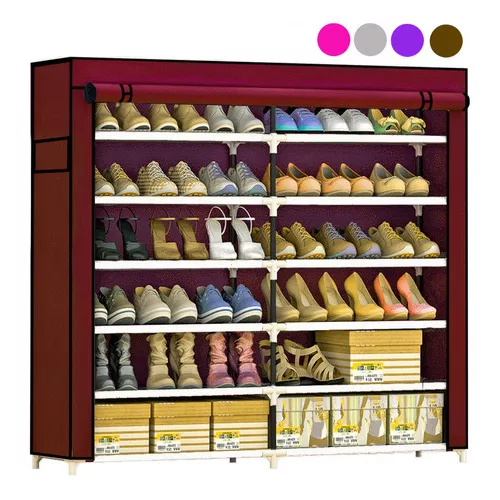 Zapatera Closet Organizador De Zapatos Para 36 Pares Con Compartimientos De  Ropa Rack And Pack Gris