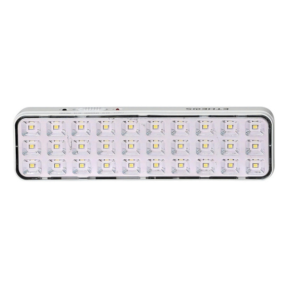 Luces Luz De Emergencia 30 Leds Recargable Cable 220v Etheos Color Blanco