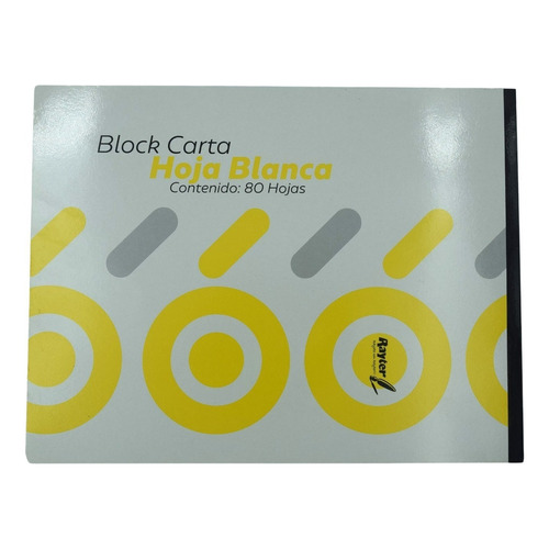 Block Tamaño Carta Blanco Rayter Cont. 80 Hojas