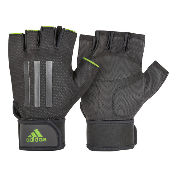 Guante Elite Negro Con Verde adidas Talle M Supergym