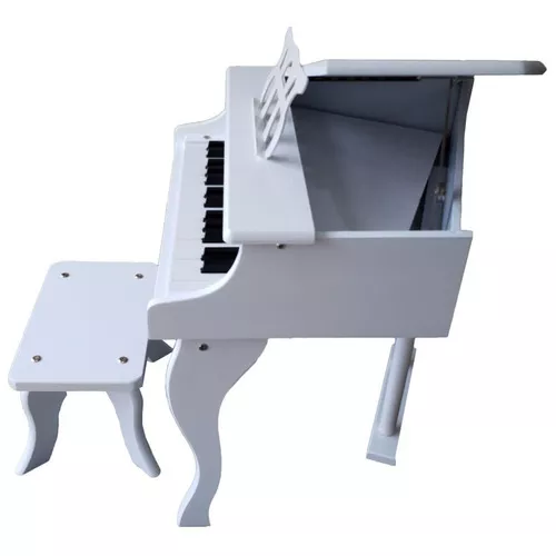 Mini Piano Infantil de Cauda Turbinho 30 Branco