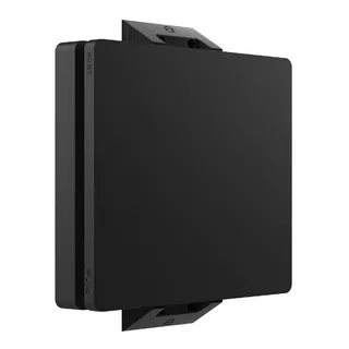 Suporte Playstation 4 Ps4 Fat Slim Na Parede Vertical Cor Preto