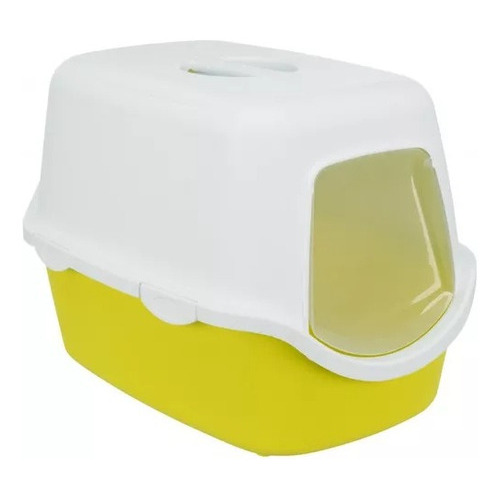 Bandeja Sanitaria Litera Cerrada Para Gato Premium 56x40x40 Color Amarillo