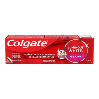Kit 3 Cremes Dentais Colgate Glow Mint Luminous White 70g 2