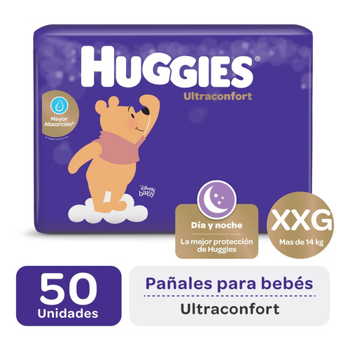 Huggies Ultraconfort pañal XXG 50 unidades