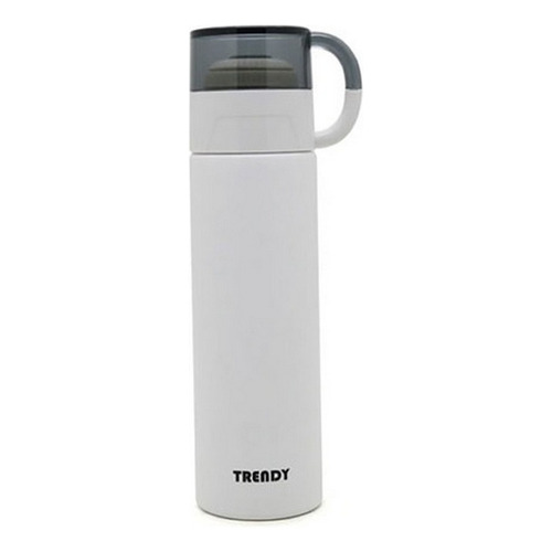 Termo Trendy Acero Inox Doble Capa Taza 500ml Cod 16444 Color Blanco