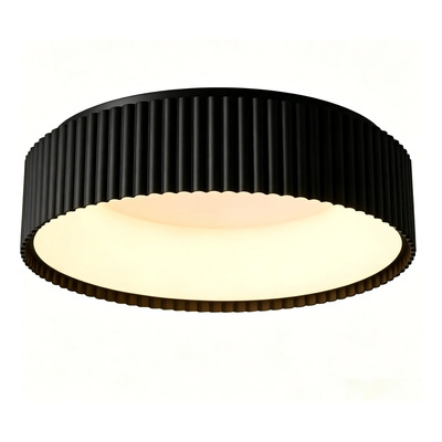 Plafon Led Tokyo Cct Diseño Negro 40cm Moderno Luz Desing Negro