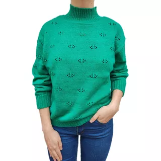 Sweater Lana Media Polera Calado