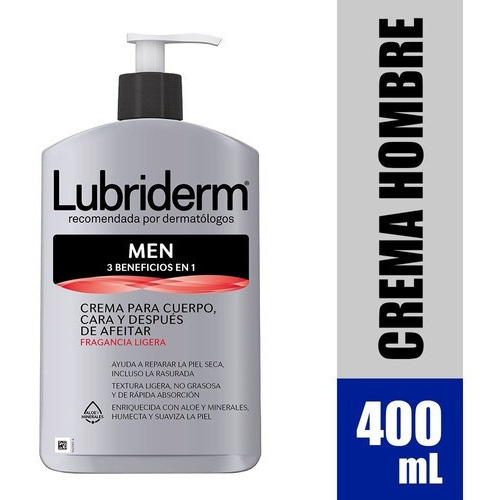  Crema Corporal LUBRIDERM For Men 400 ML