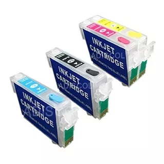 4 Cartuchos Recargables 135-133 Para Epson T25 Tx125 Tx135