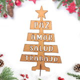 Árbol De Navidad Decoración Navideño Souvenir De Madera